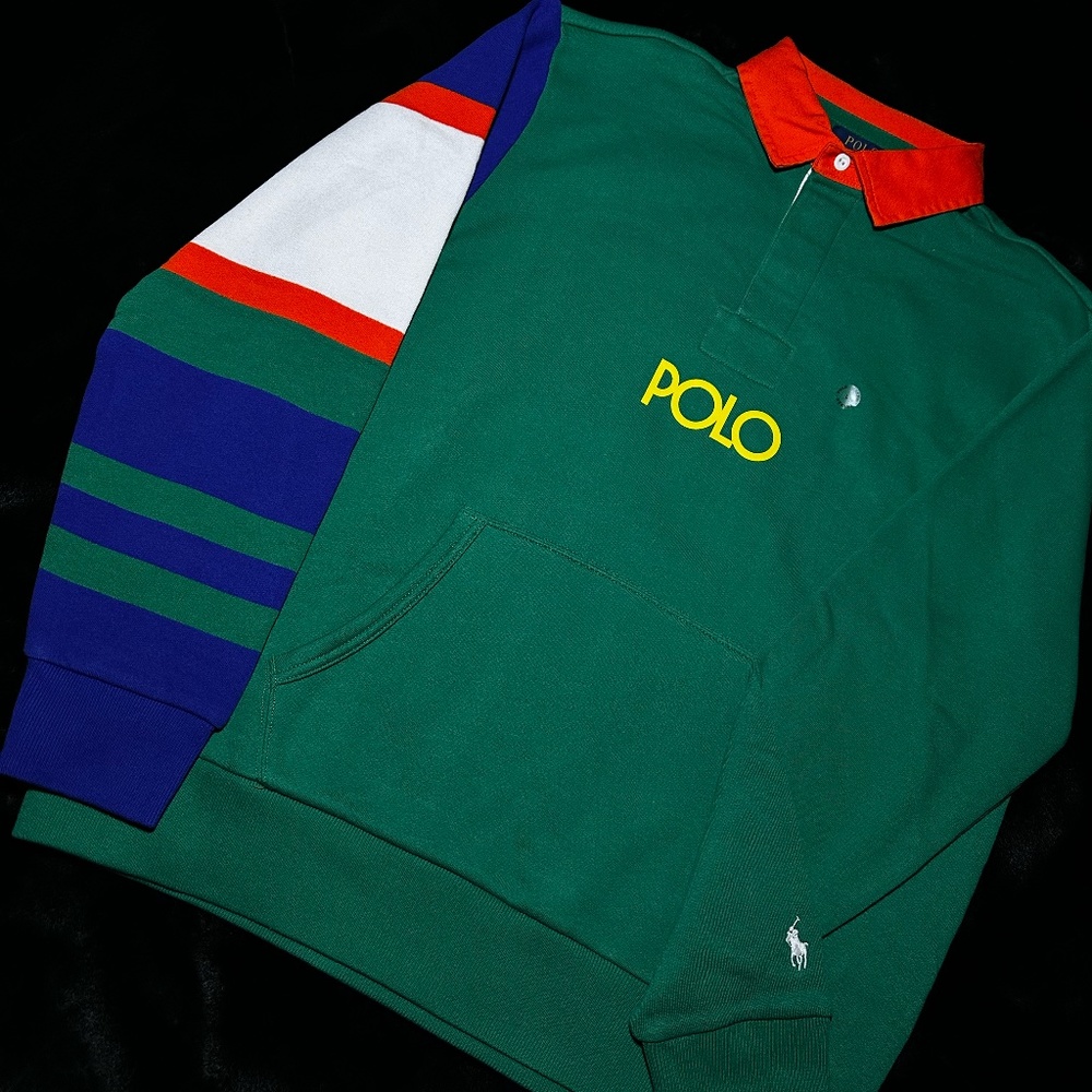 Polo Ralph Lauren Fleece Pullover Men's Size Large Sweatshirt Green
